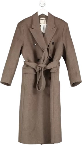 3.another Brown Wool Coat One Size