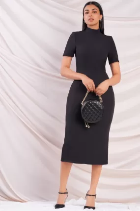 Black Sheath Midi Dress