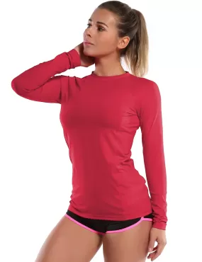 Long Sleeve UPF 50 Rashguard rosecoral_yogastudio