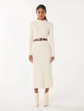 Luisa Petite Fit And Flarebelted Midi Dress