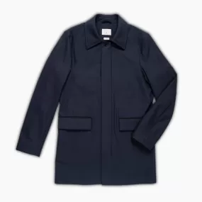 Mil top coat wool stretch tech