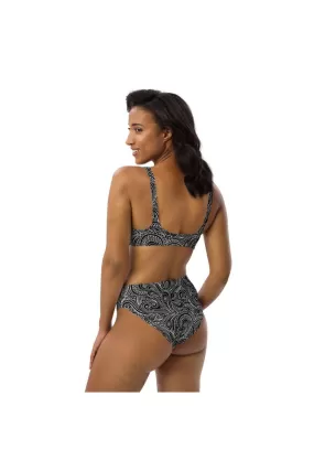 Paisley Paradiso Recycled high-waisted bikini