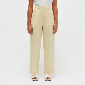 W DARIA WOOL TAILORED TROUSER LEMON