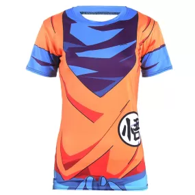 Women's Dragon Ball Z Compression 'Goku' Short Sleeve Rashguard