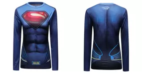 Women's Superman Compression Elite Long Sleeve Rashguard