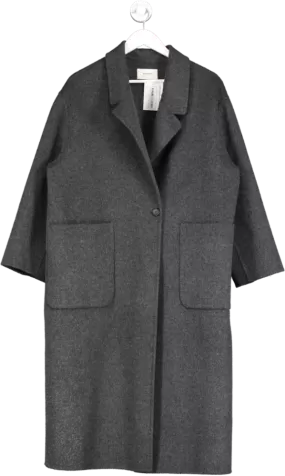 Woodsage Grey Wool Coat One Size